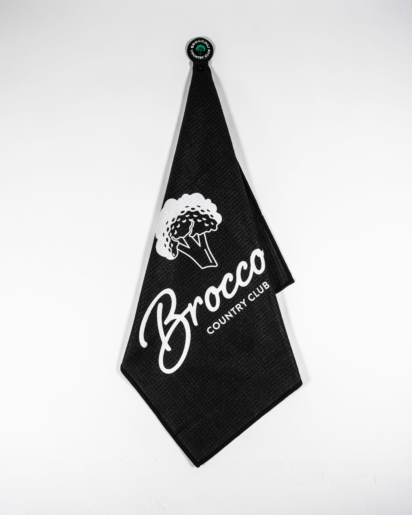 Microfiber Golf Towel + Magnet (Black/Charcoal)