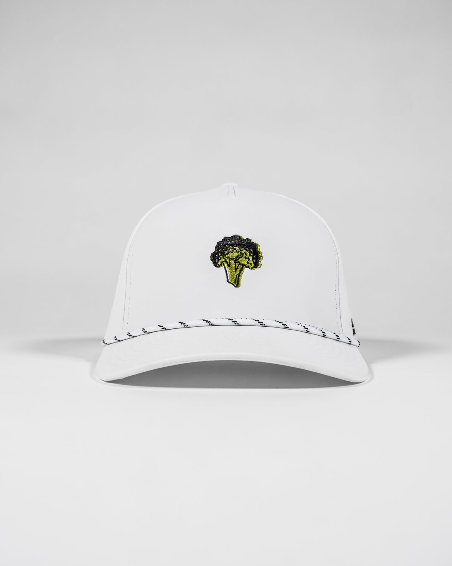 Classic Broccoli Snapback Rope Hat (White)