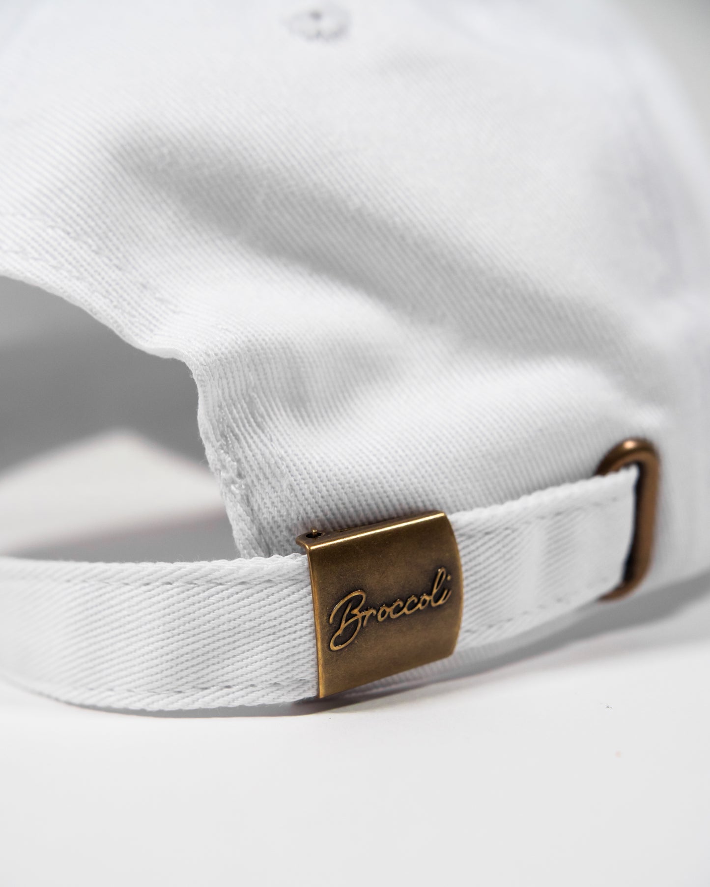 Classic Broccoli Dad Hat (White)