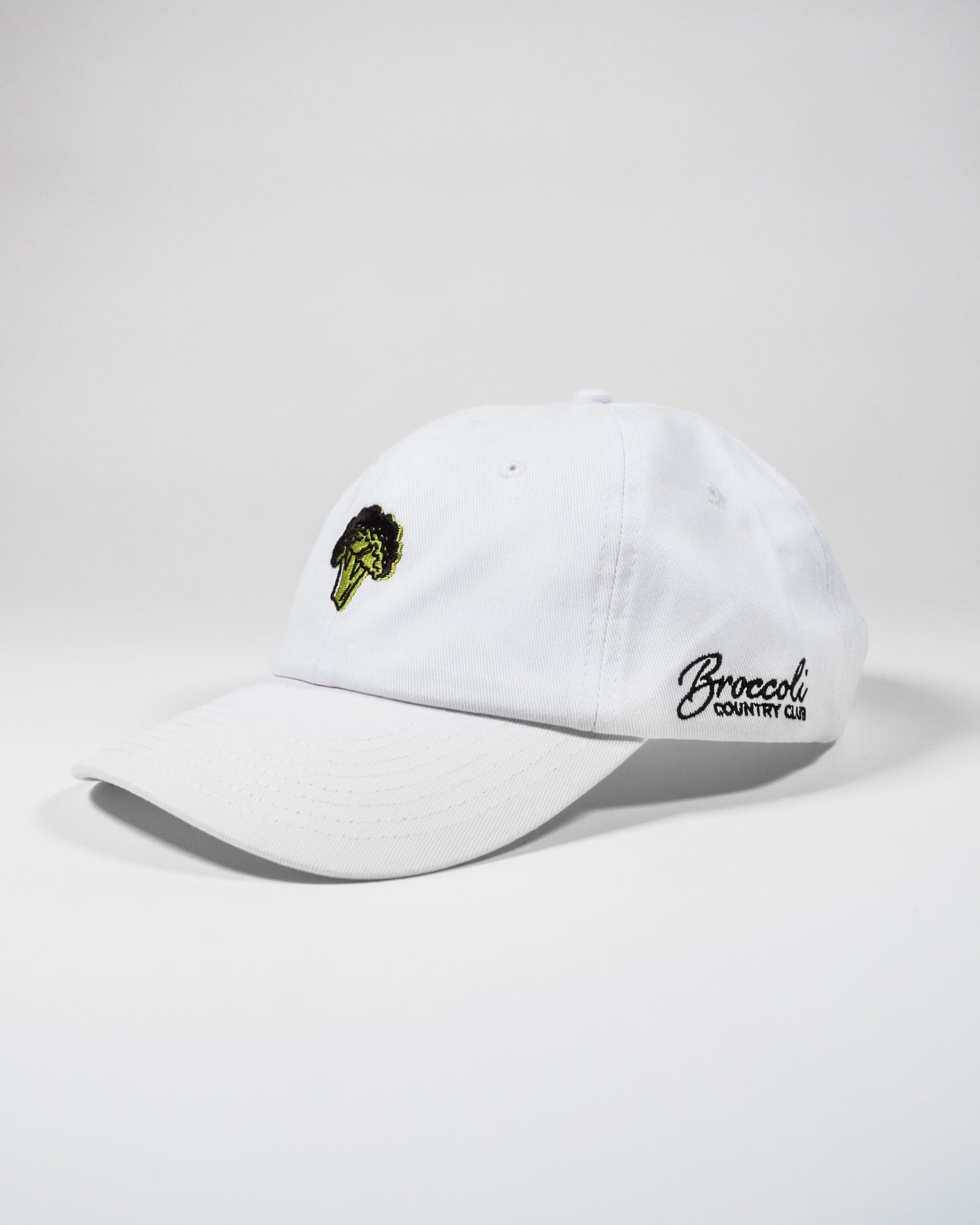 Classic Broccoli Dad Hat (White)
