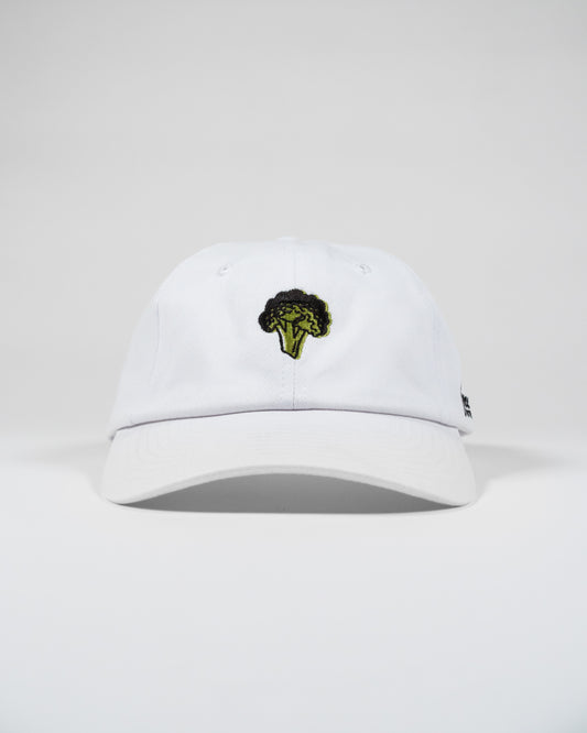 Classic Broccoli Dad Hat (White)
