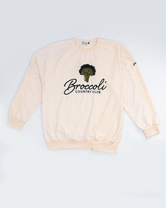 Paneled Long Sleeve Crewneck (Manila)