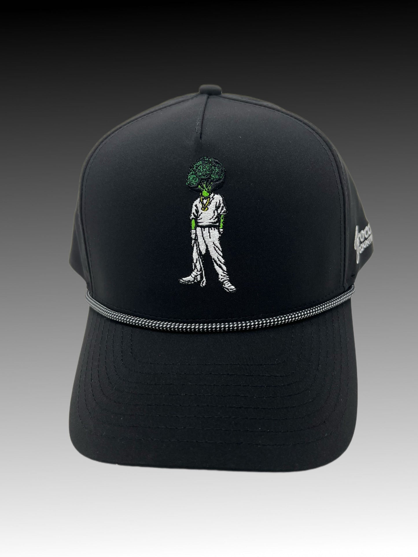 Broccoli Man Snapback Rope Hat (Black) – Broccoli Country Club