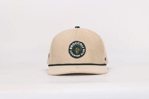 Tan Corduroy Rope Hat